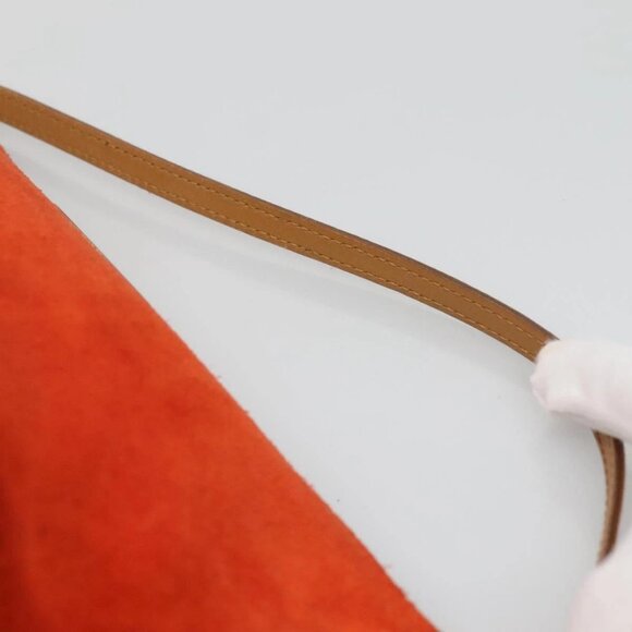 GUCCI Accessory Pouch Suede Orange 039 1103 Auth - Picture 5 of 16